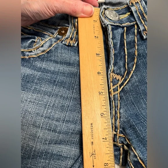 Vintage Y2K True Religion Joey Super T Low Rise Flare Women’s Jeans Size 27 - Picture 9 of 14